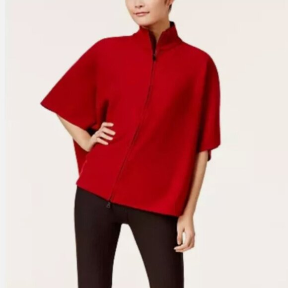 Anne Klein Red Cape Jacket - Picture 1 of 9